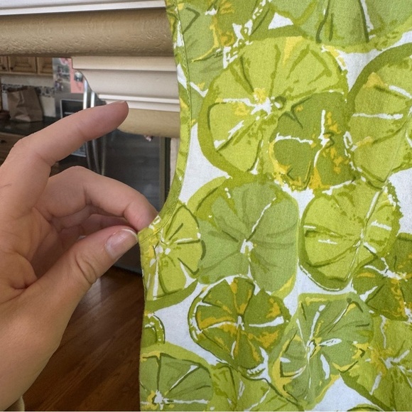 Talbots Cotton Citrus Print Button Back Resort Beach Wear - Picture 6 of 8